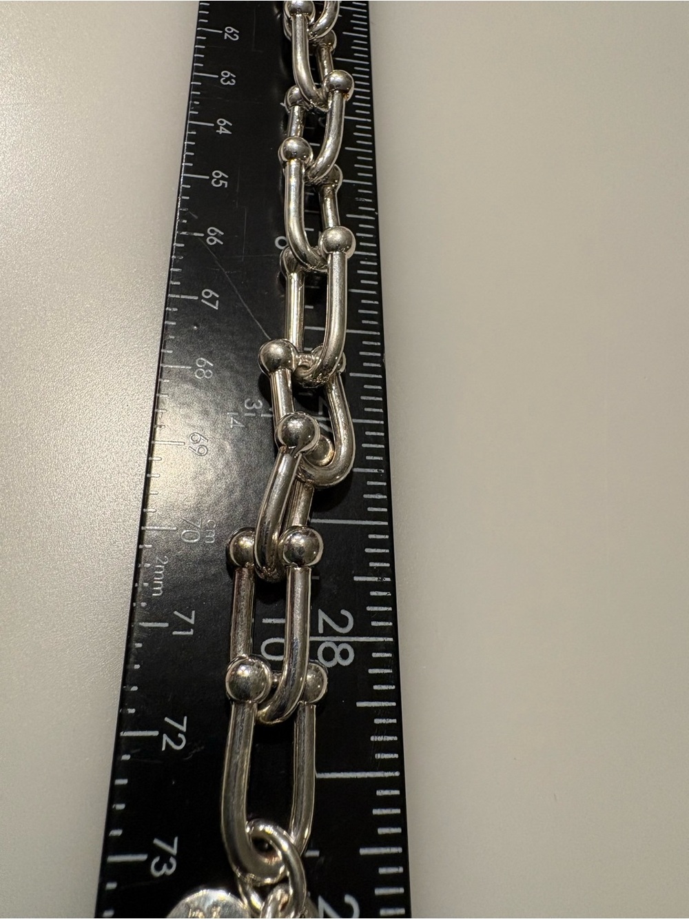 High Quality Italian made Sterling Silver plated over Bronze Chain Link Bracelet